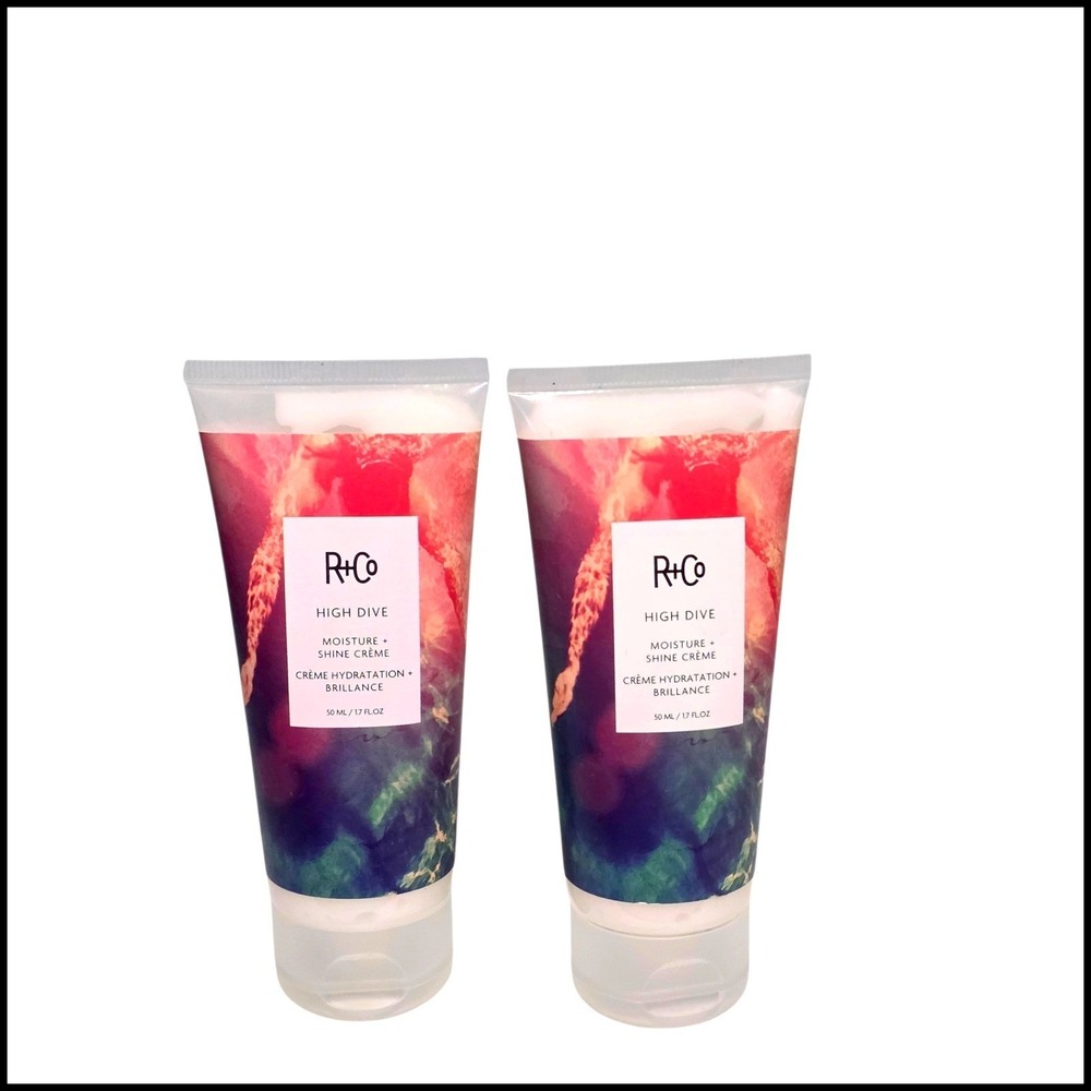 R+Co High Dive Moisture Shine Creme Leave In Conditioner 2 x 1.7 oz NEW